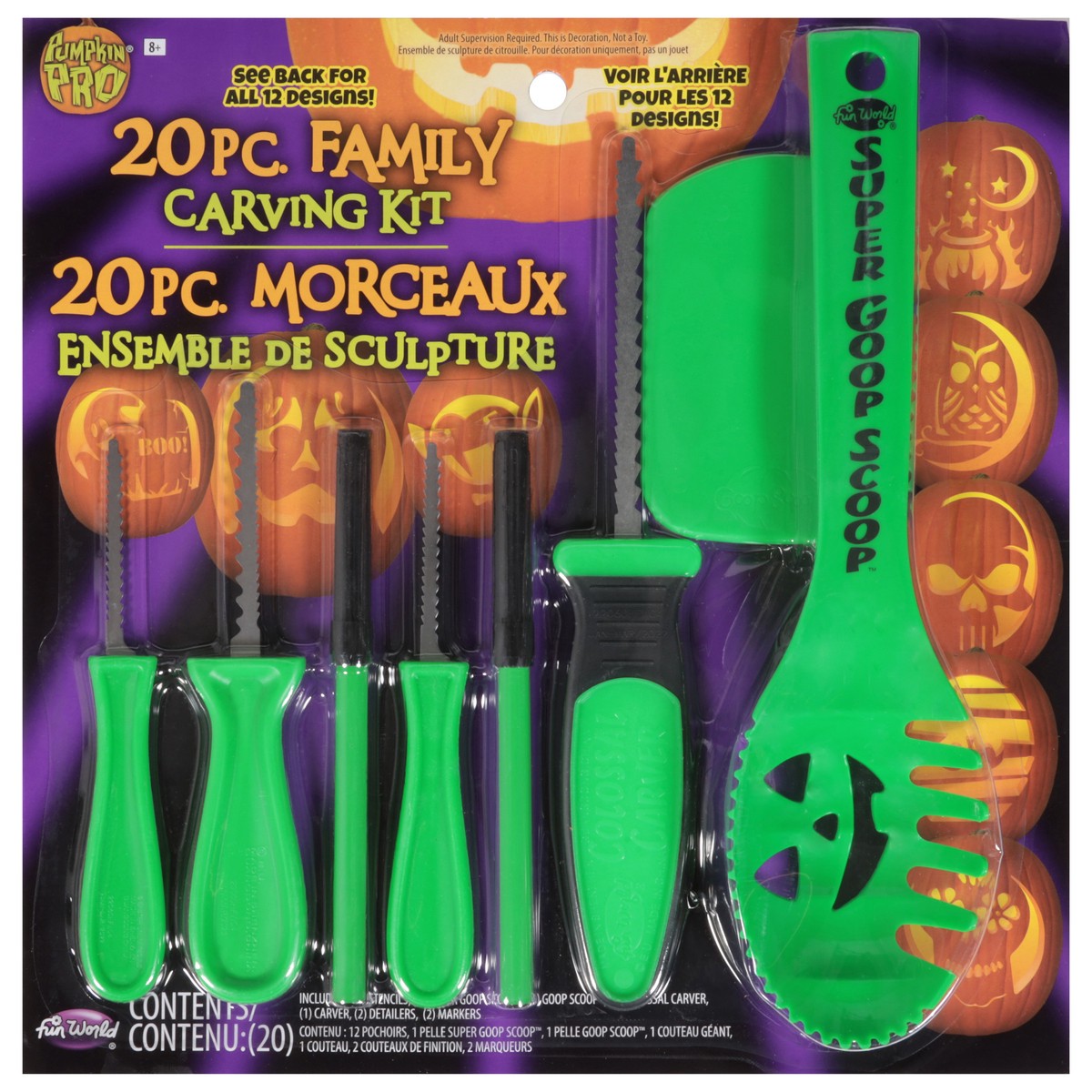 slide 1 of 11, Pumpkin Pro Family Carving Kit 20 Pieces 1 ea, 1 ct