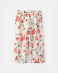 Carter's Toddler Girl Floral Pants - Cream - 5T
