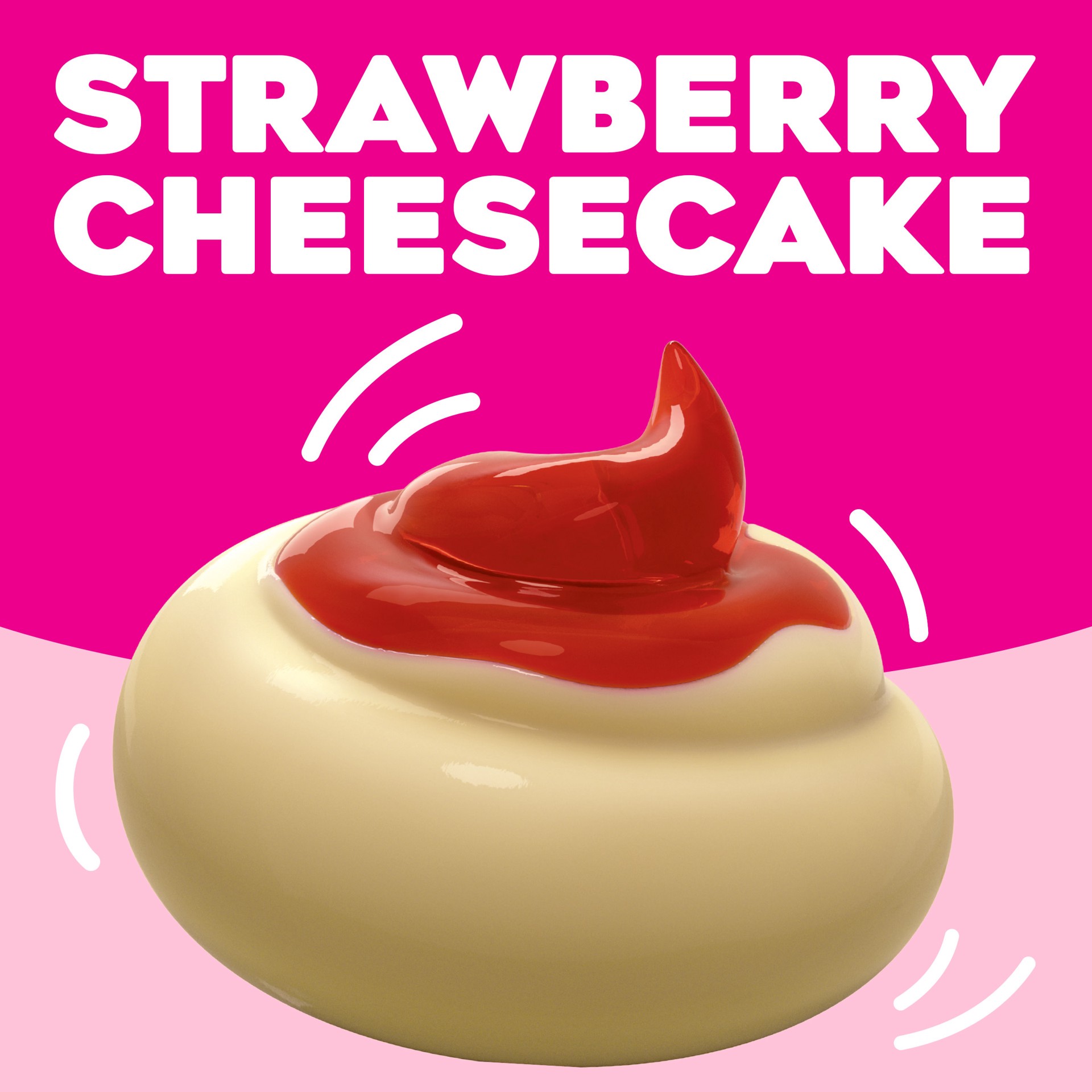 slide 2 of 5, Jell-O Strawberry Artificially Flavored Ready-to-Eat Cheesecake Snacks, 4 ct Snack Cups, 4 ct