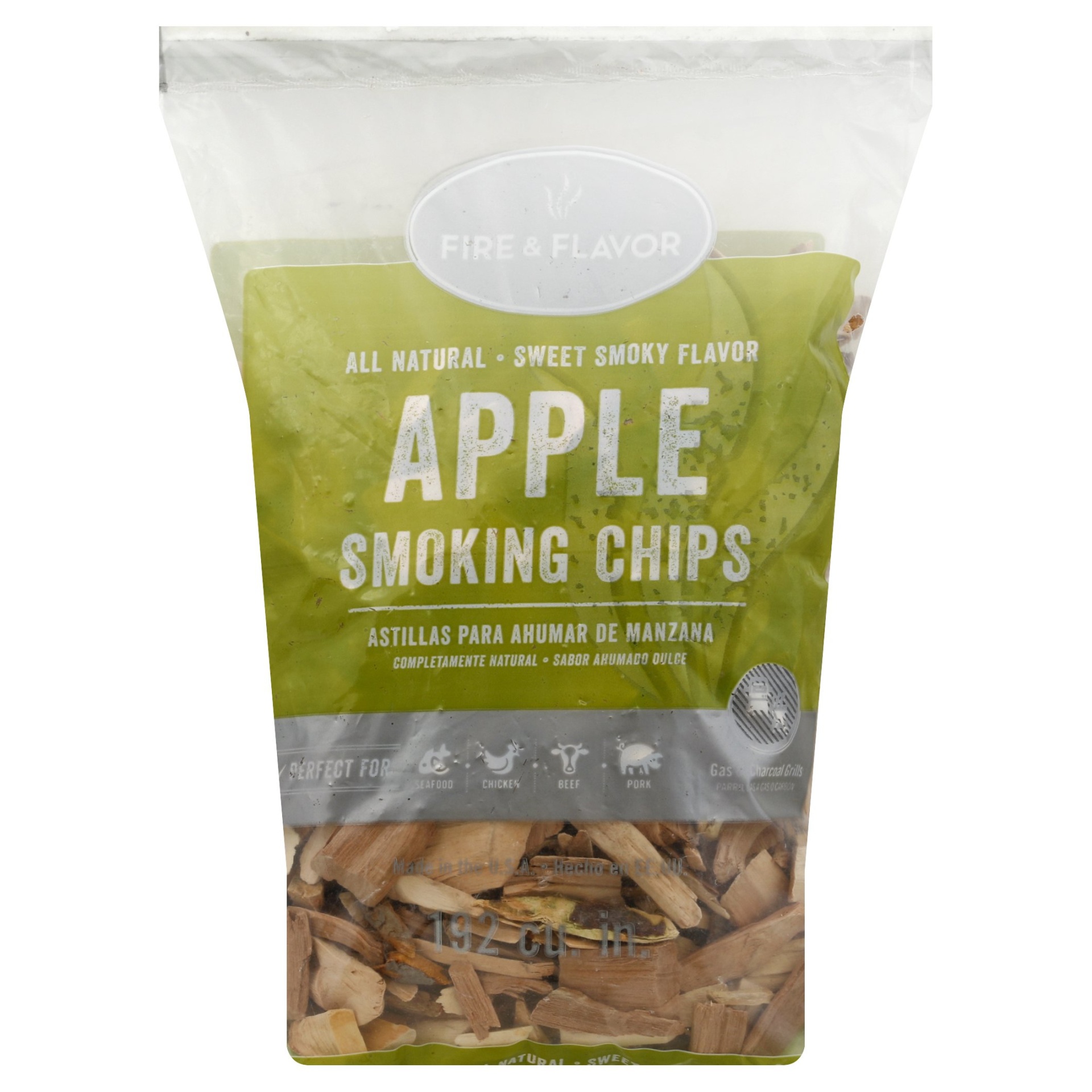 slide 1 of 1, Fire & Flavor Smoking Chips, Apple, 2 lb