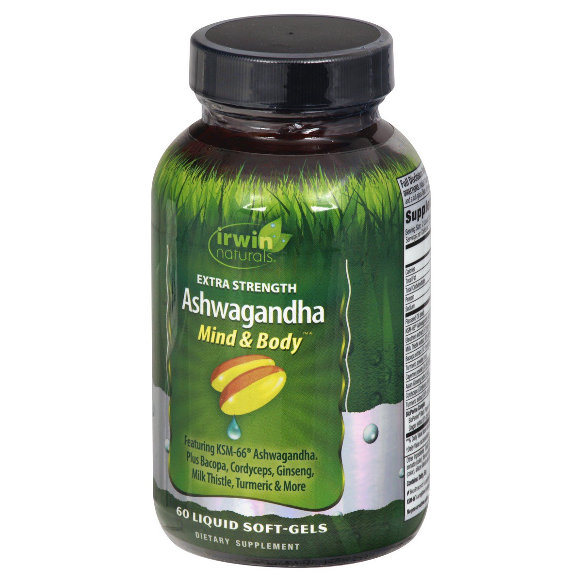 slide 3 of 9, Irwin Naturals Extra Strength Mind & Body Ashwagndha 60 ea, 60 ct