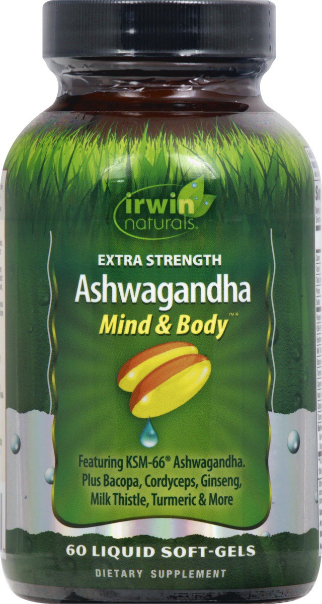 slide 9 of 9, Irwin Naturals Extra Strength Mind & Body Ashwagndha 60 ea, 60 ct