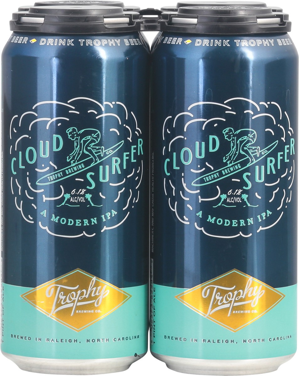 slide 4 of 11, Trophy Brewing Co. Cloud Surfer Mondern Ipa, 4 ct; 16 oz