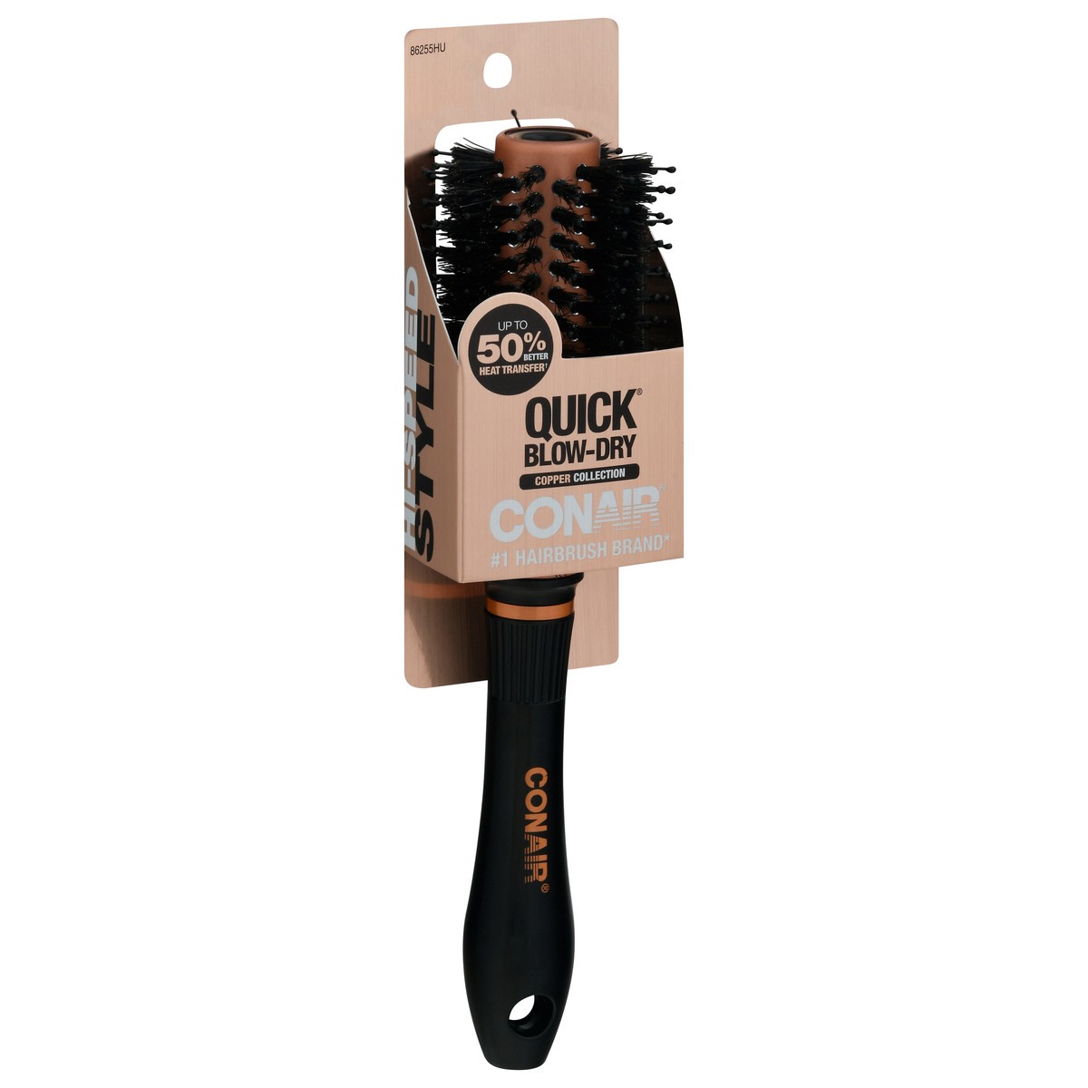 slide 6 of 9, Conair Quick Blow-Dry Porcupine Round Brush, 1 ct