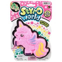 Ja-Ru Styro World Ages 4+ Mythical Unicorn Toy 1 ea
