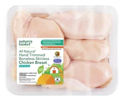 Nature's Basket All Natural Chicken Breast, Boneless, Skinless, Hand Trimmed