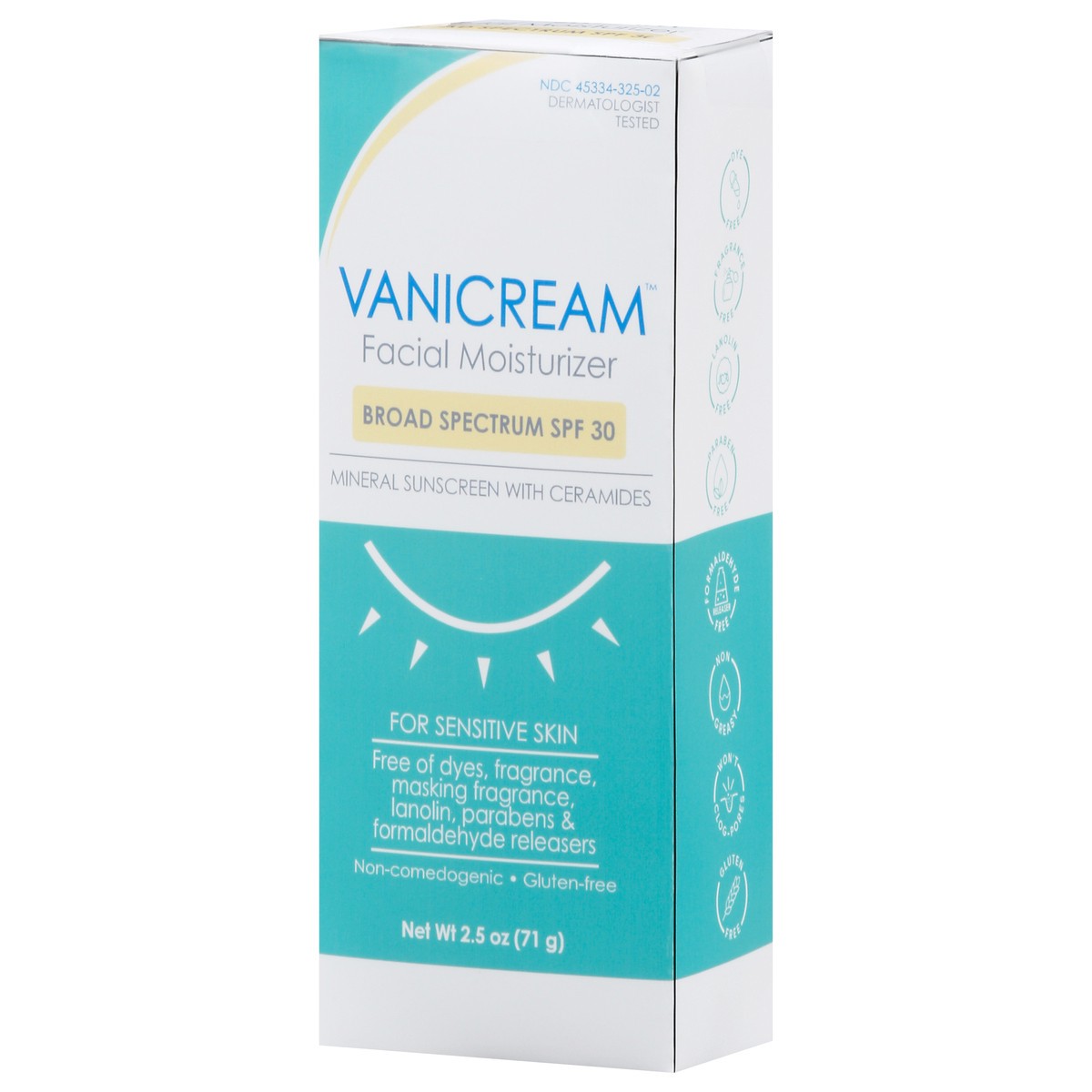 slide 13 of 13, Vanicream Broad Spectrum Facial Moisturizer 2.5 oz, 2.5 oz