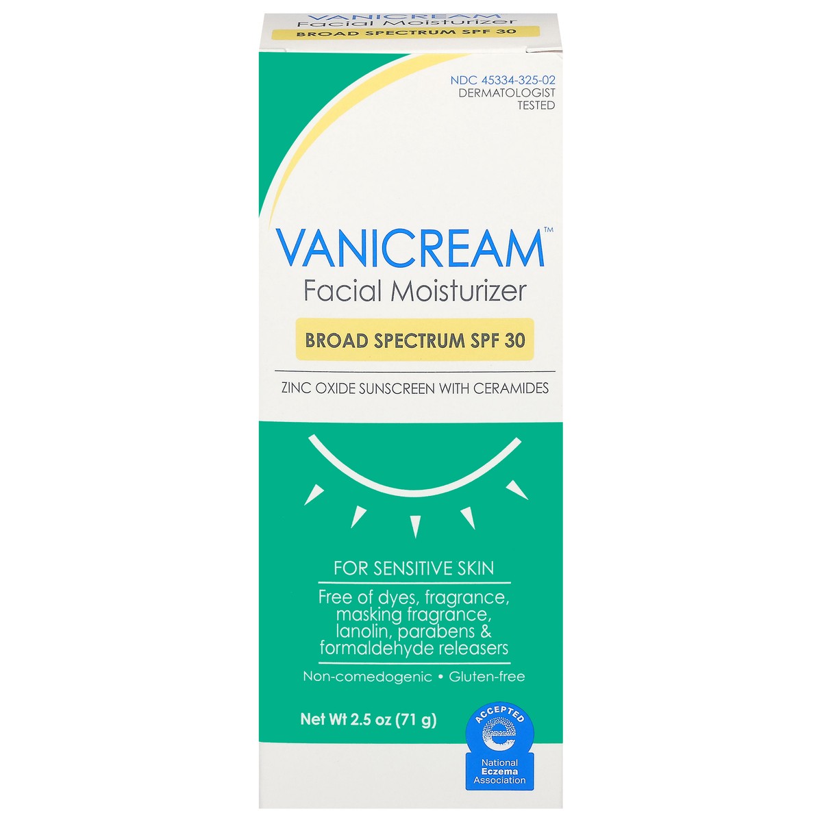 slide 1 of 13, Vanicream Broad Spectrum Facial Moisturizer 2.5 oz, 2.5 oz