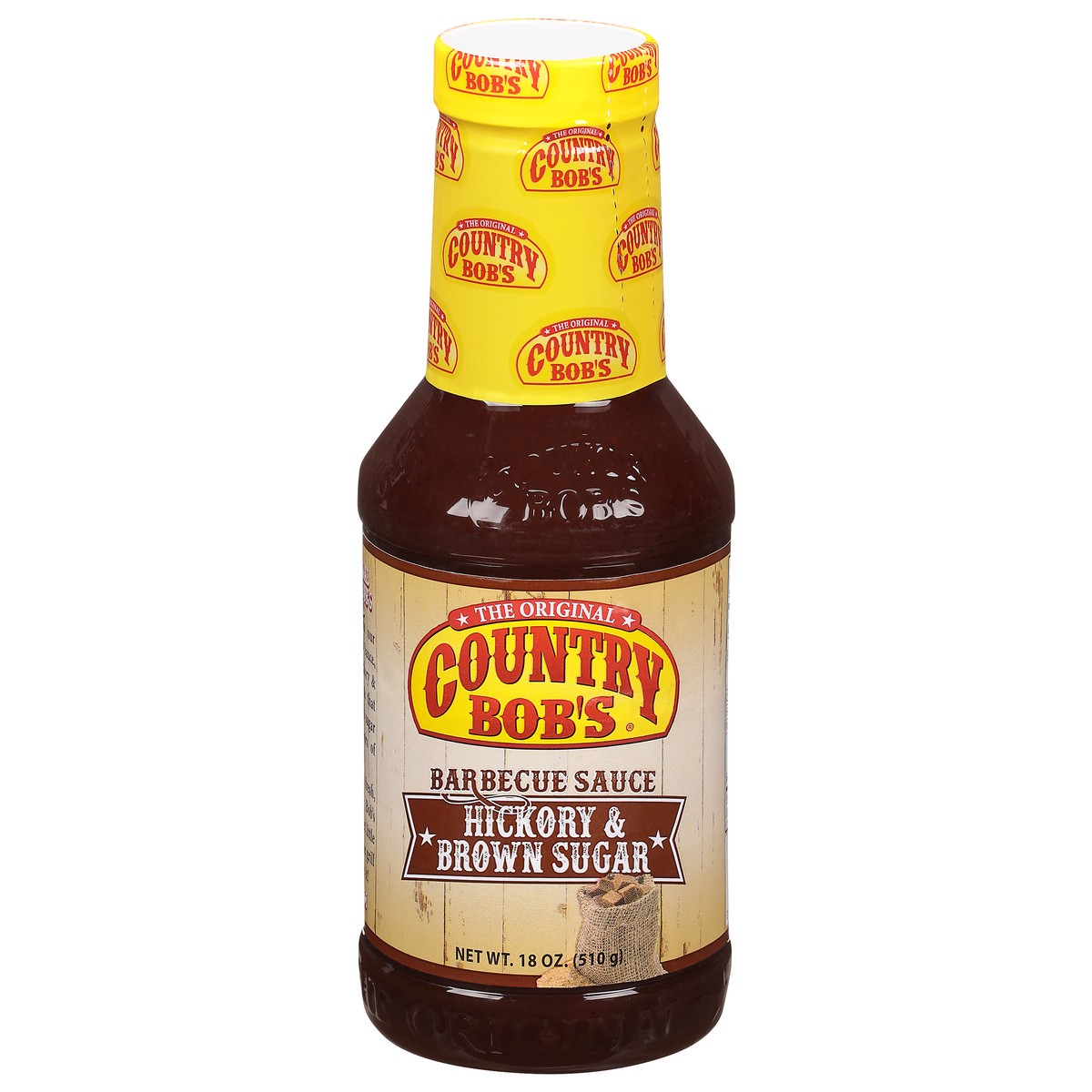 slide 1 of 14, Country Bob's Hickory & Brown Sugar Barbecue Sauce 18 fl oz, 18 fl oz