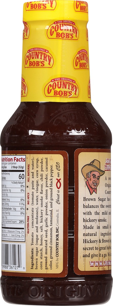 slide 8 of 14, Country Bob's Hickory & Brown Sugar Barbecue Sauce 18 fl oz, 18 fl oz