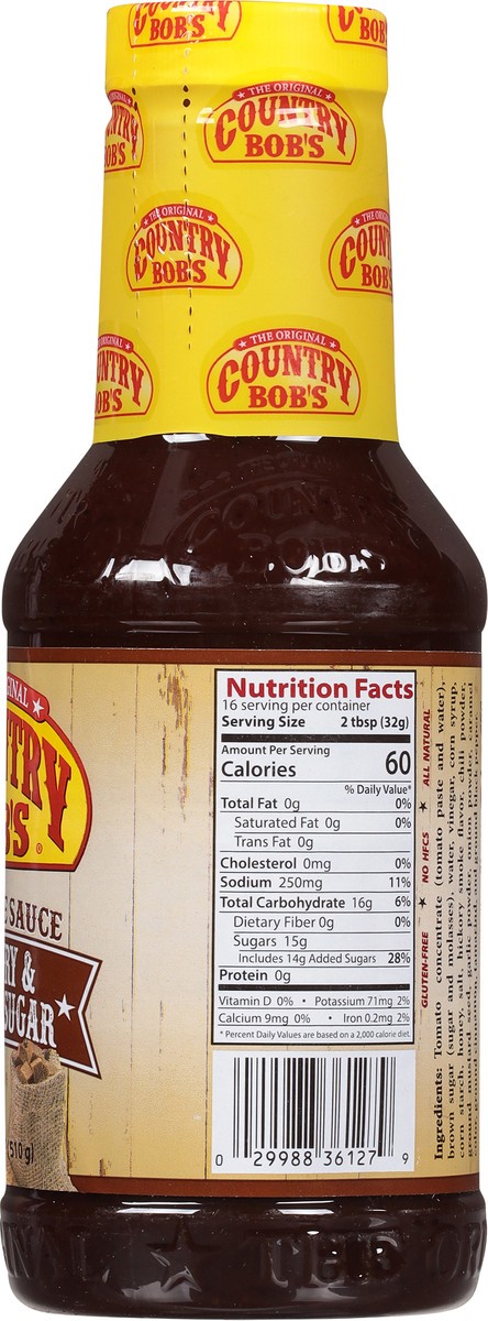 slide 10 of 14, Country Bob's Hickory & Brown Sugar Barbecue Sauce 18 fl oz, 18 fl oz