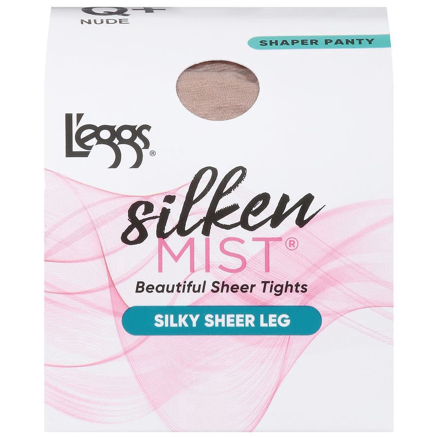 slide 1 of 1, L'eggs Silken Mist Nude Q+ Silky Sheer Leg Shaper Panty 1 ea, 1 ct