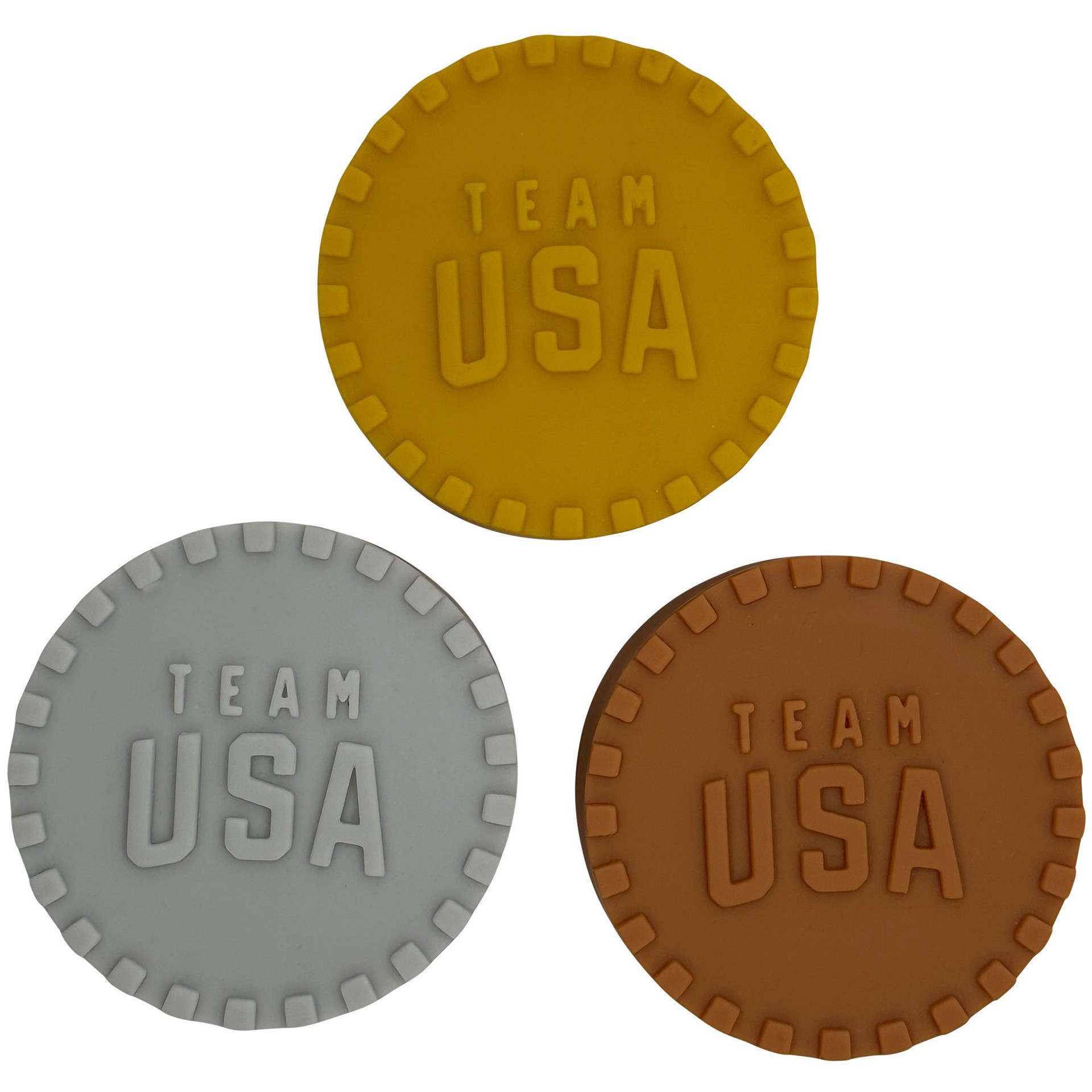 slide 1 of 1, GMason Team USA Vinyl Medals, 3 Pack, 1 ct