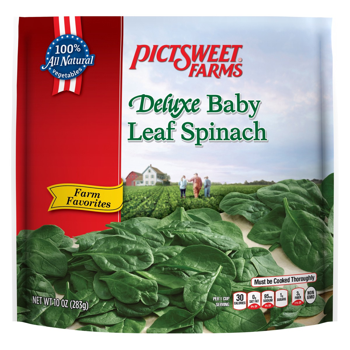 slide 8 of 8, PictSweet Leaf Spinach, 10 oz