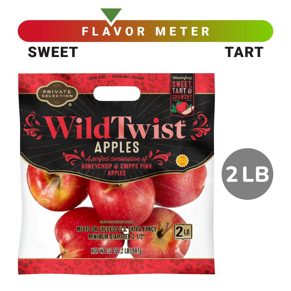 slide 3 of 3, Private Selection Wild Twist Apples, 2 lb