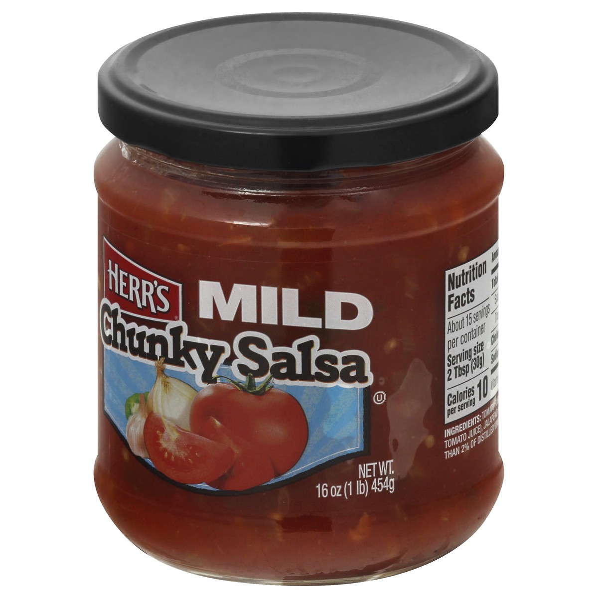 slide 6 of 12, Herr's Mild Chunky Salsa 16 oz, 16 oz