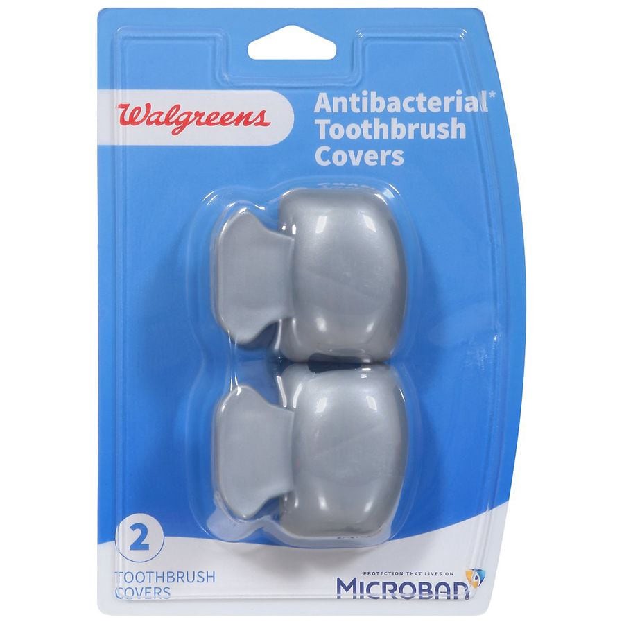 slide 1 of 1, Walgreens Antibacterial Toothbrush Covers, 2 ct