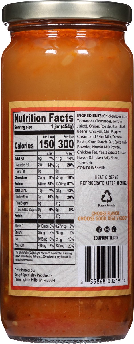 slide 7 of 9, Zoup! Spicy Chicken'Chilada' Soup, 16 oz