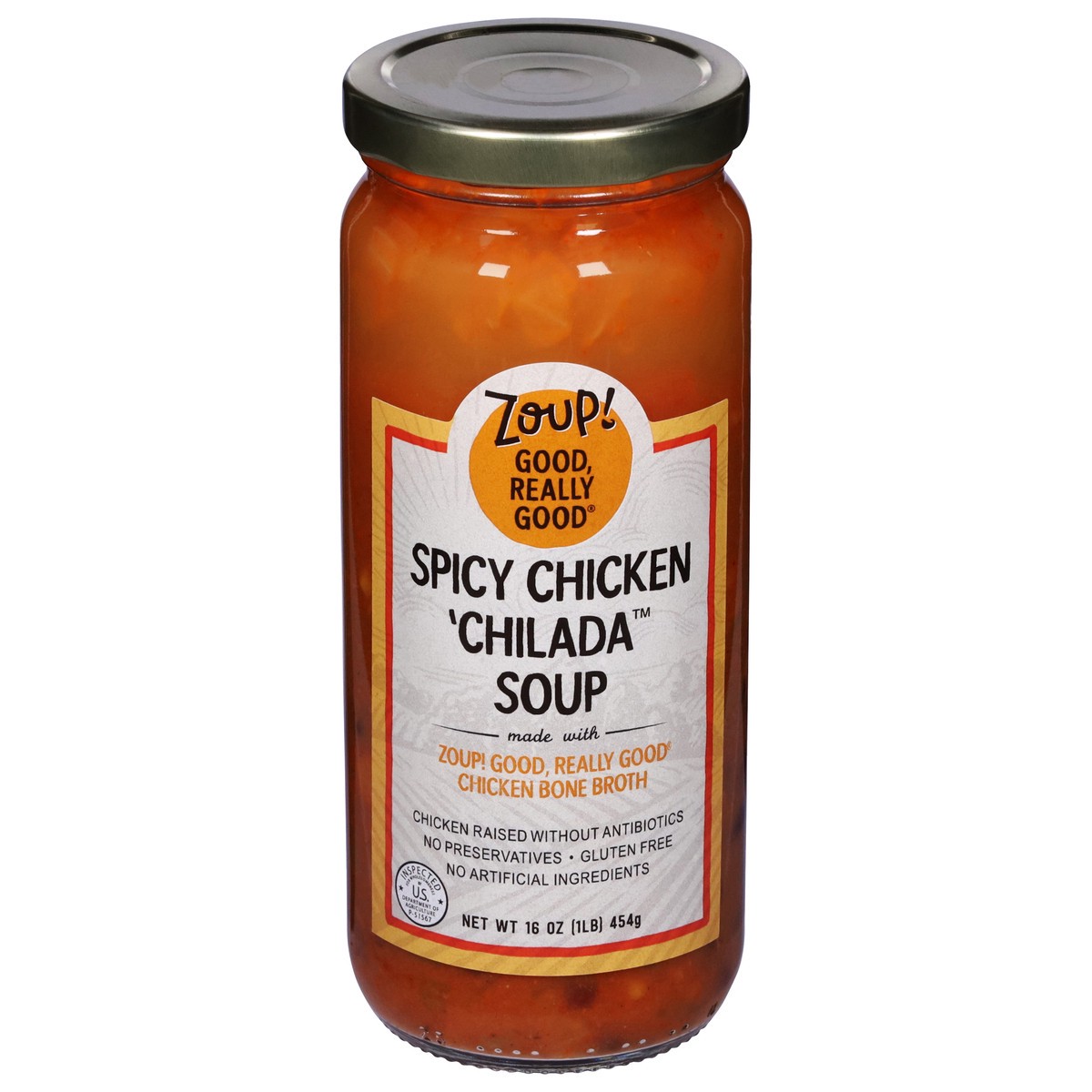 slide 1 of 9, Zoup! Spicy Chicken'Chilada' Soup, 16 oz