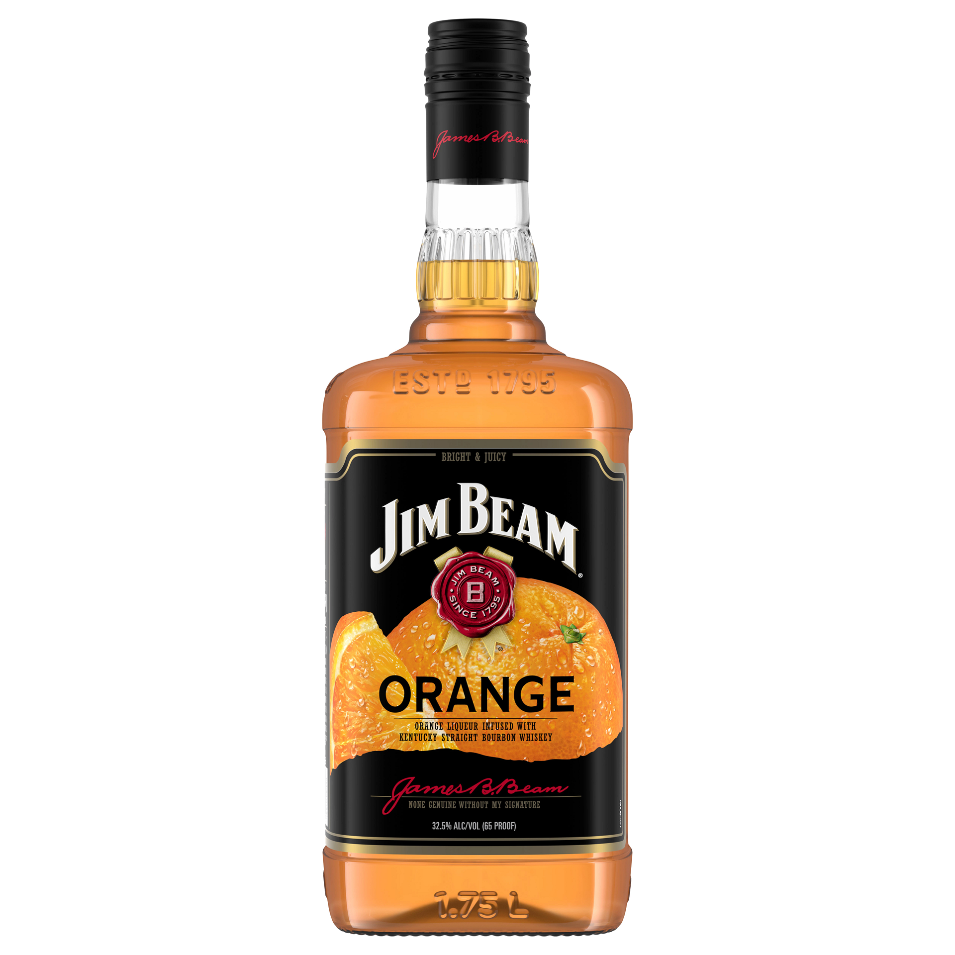 slide 2 of 2, Jim Beam Orange Liqueur with Kentucky Straight Bourbon Whiskey 1.75 L, 1.75 liter