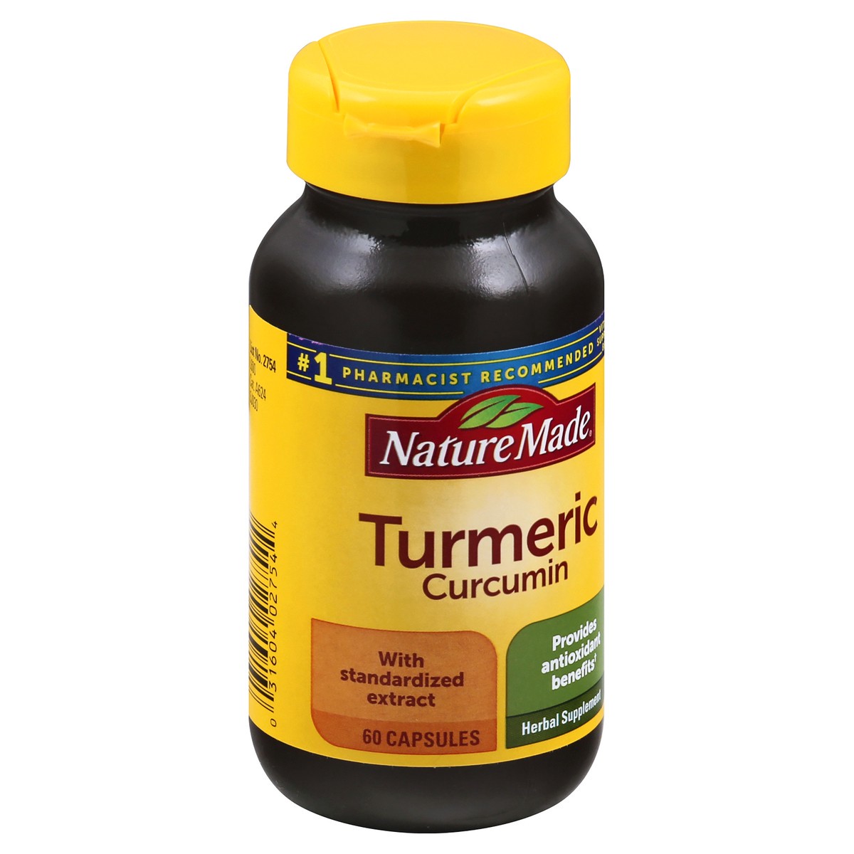 slide 13 of 13, Nature Made Turmeric Curcumin 500 mg, Herbal Supplement for Antioxidant Support, 60 Capsules, 60 Day Supply, 60 ct