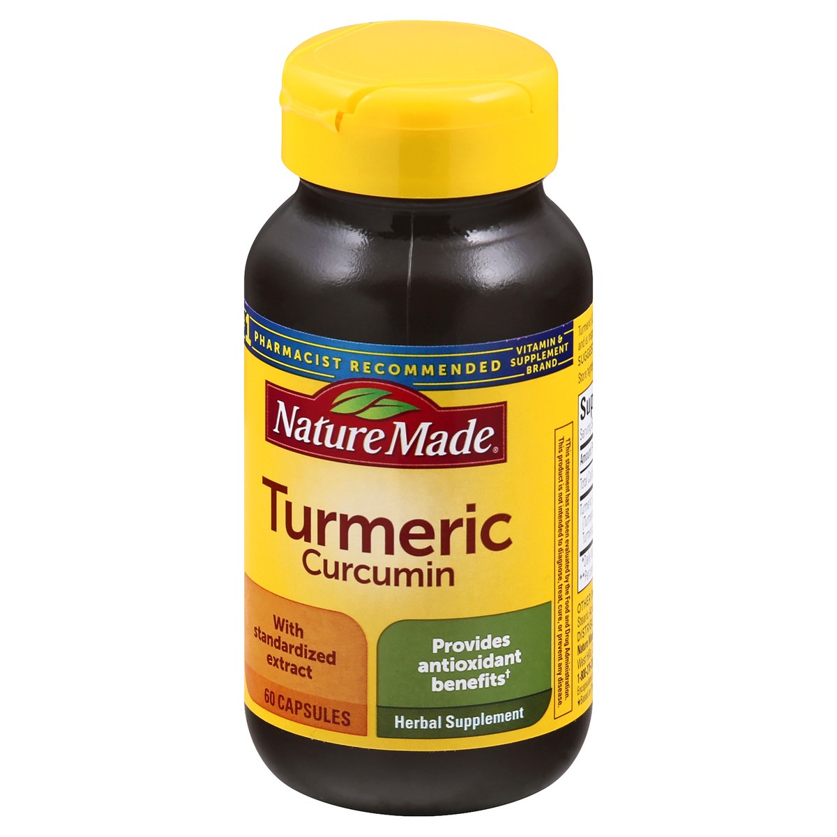 slide 4 of 13, Nature Made Turmeric Curcumin 500 mg, Herbal Supplement for Antioxidant Support, 60 Capsules, 60 Day Supply, 60 ct