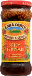 Kona Coast Sauce Marinade & Grilling Spicy Teriyaki