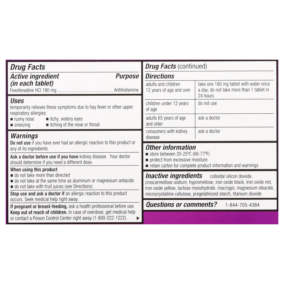 slide 11 of 13, First Street Fs Alrgy Rel Fexo 24Hr Tab - 15 ct, 15 ct
