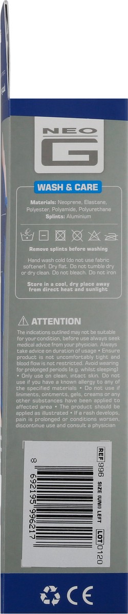 slide 3 of 11, Neo G Universal Size Left Wrist & Thumb Brace 1 ea, 1 ct