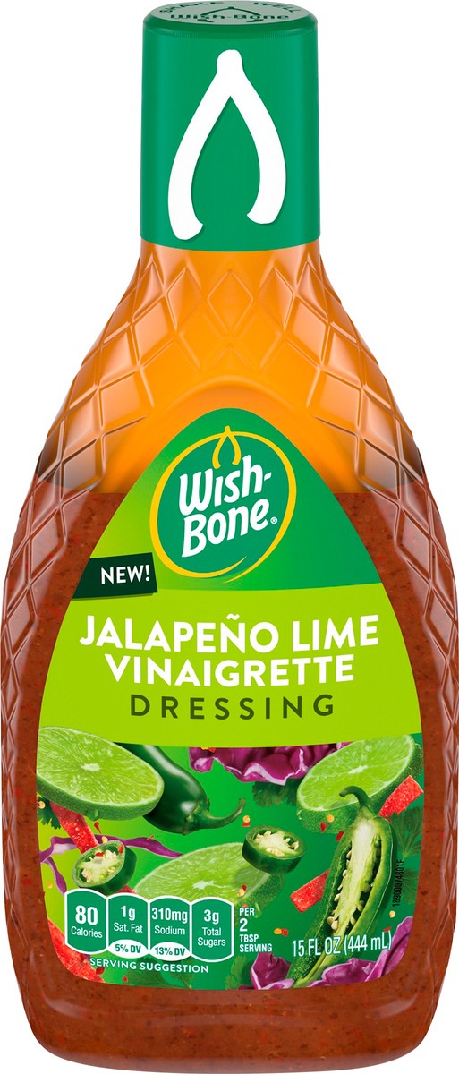 slide 6 of 13, Wish-Bone Jalapeno Lime Vinaigrette Dressing 15 oz, 15 oz