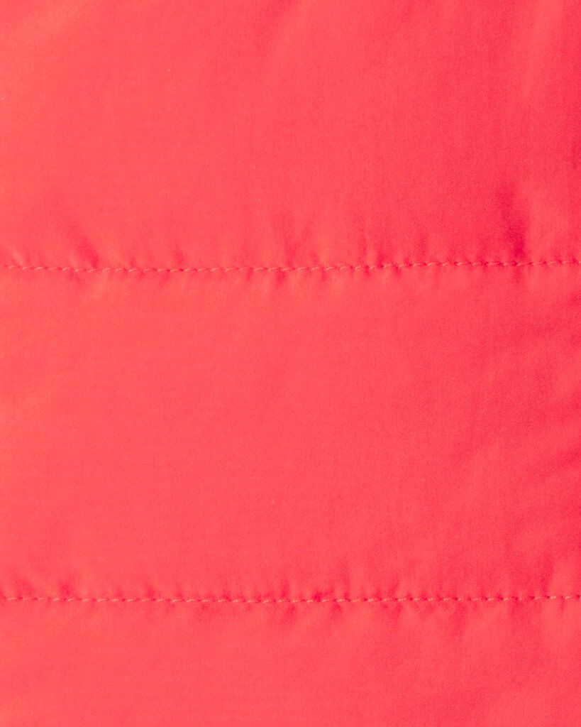 slide 4 of 4, Carter's Baby Girl 3-Piece Puffer Vest Outfit Set - Red Orange 3M, 3 pc