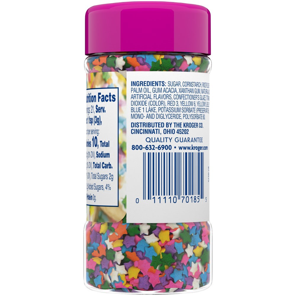 slide 2 of 5, Kroger Decors Star Sprinkles, 2.25 oz