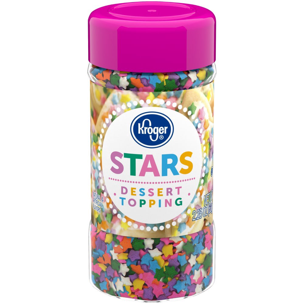 slide 1 of 5, Kroger Decors Star Sprinkles, 2.25 oz