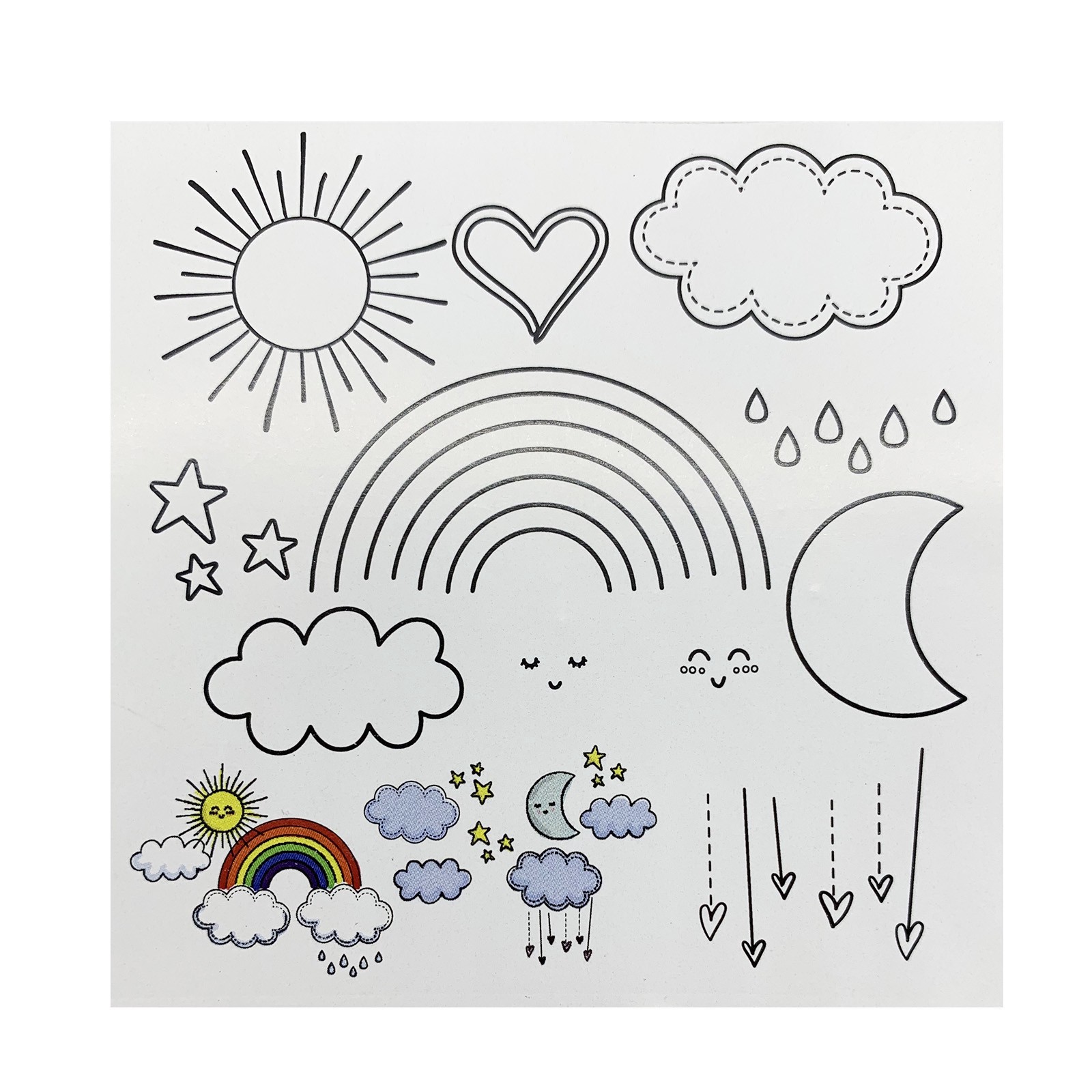 slide 2 of 4, Rainbow Wood Stamp Jar Set By Recollections, 5.6 in x 3.6 in x 3.6 in