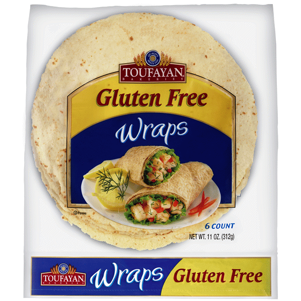 slide 1 of 1, Toufayan Gluten Free Wraps, 6 ct