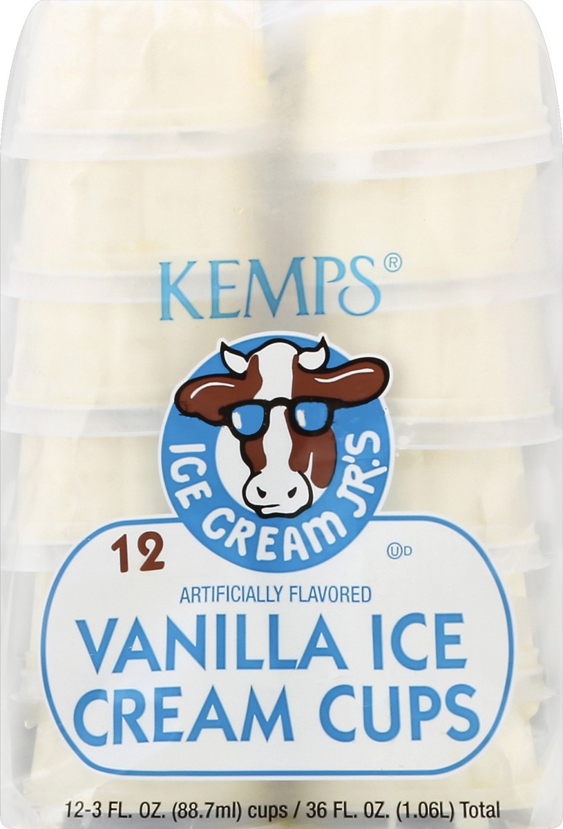 slide 3 of 5, Kemps Vanilla Ice Cream Cup 12Ct, 12 ct