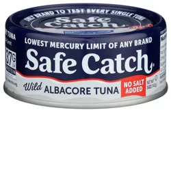 Safe Catch No Salt Added Wild Albacore Tuna 5 oz