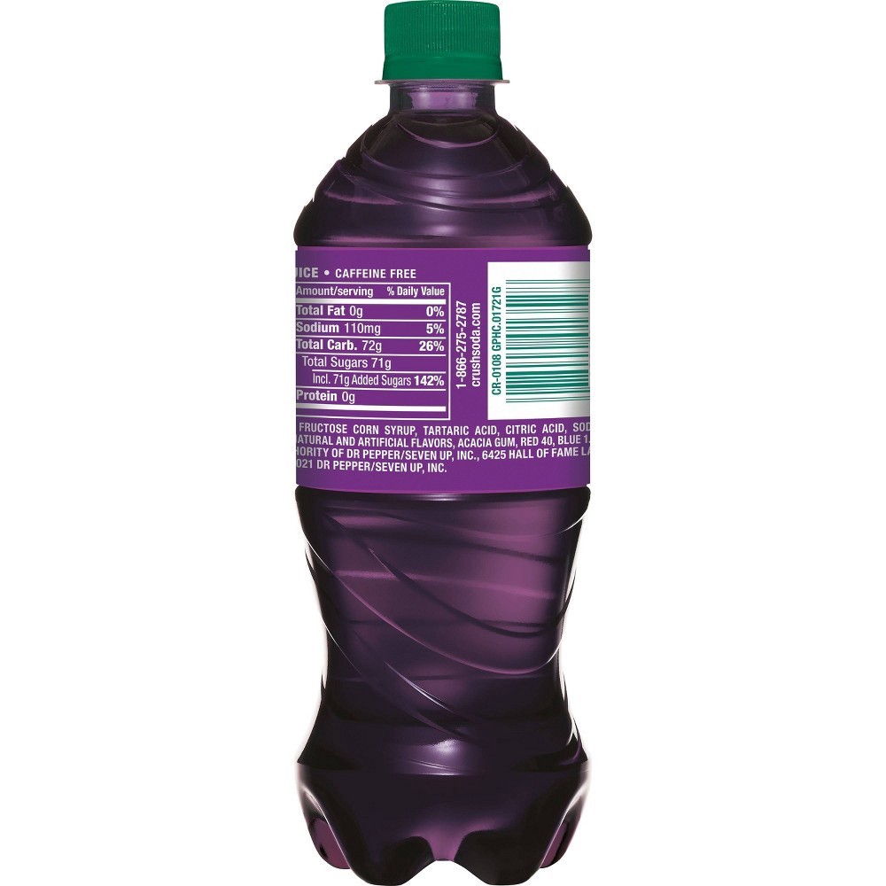 slide 5 of 5, Crush Grape Soda- 20 fl oz, 20 fl oz