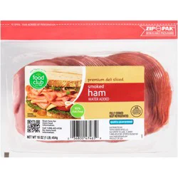 Food Club Smoked Premium Deli Sliced Ham