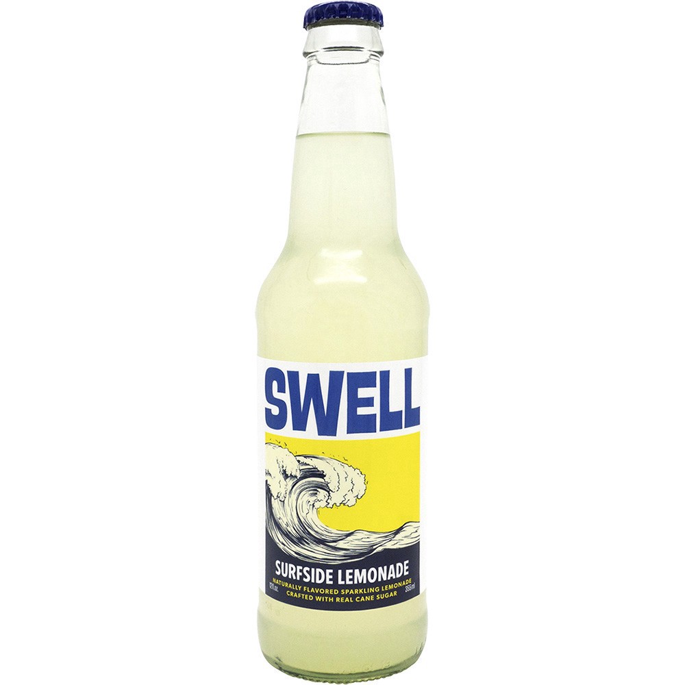 slide 1 of 1, Swell Soda Surfside Lemonade, 4 ct; 12 oz