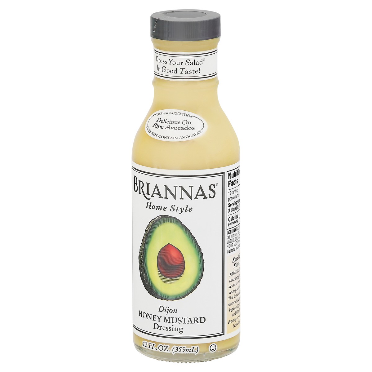 slide 3 of 9, BRIANNAS Honey Mustard Dressing, 12 oz