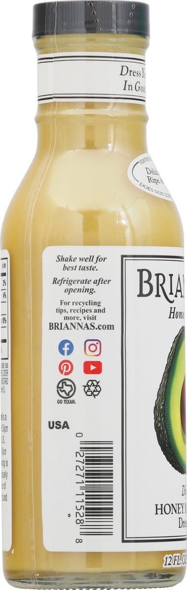 slide 7 of 9, BRIANNAS Honey Mustard Dressing, 12 oz