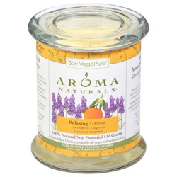 Aroma Naturals Soy Relaxing Lavender & Tangerine Candles 8.8 oz