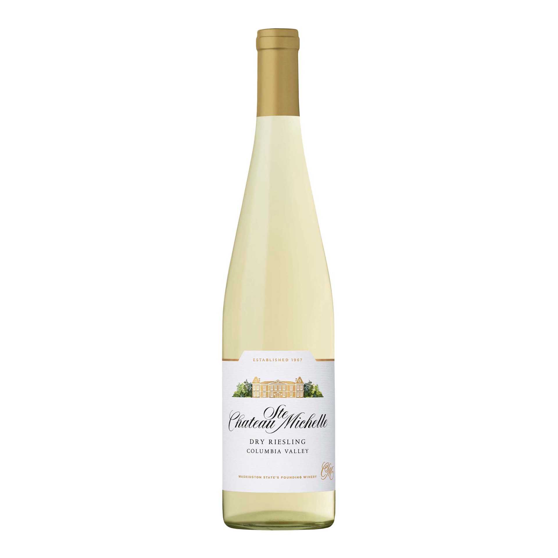 slide 1 of 8, Chateau Ste. Michelle Columbia Valley Dry Riesling, White Wine, 750 mL Bottle, 750 ml