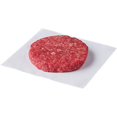 slide 1 of 1, 80% Lean Ground Beef 20% Fat 1/2 Lb Pattie 1 Count Service Case - 0.50 Lbs, 1 ct