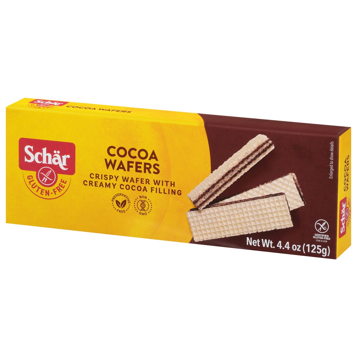 slide 9 of 9, Schär Schar Gluten Free Cocoa Wafers, 4.4 oz