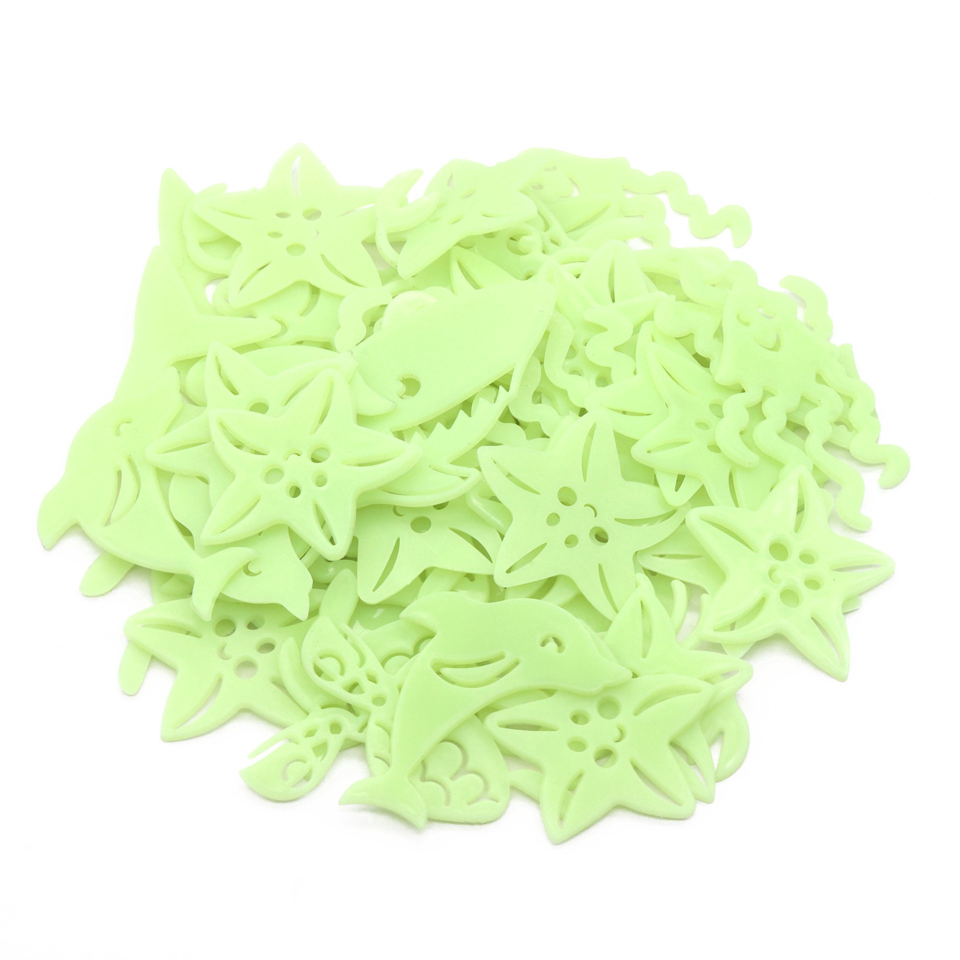 slide 2 of 6, Sea Creatures Glow-In-The-Dark Stickers By Creatology, 5.51 in x 8.46 in x 0.59 in