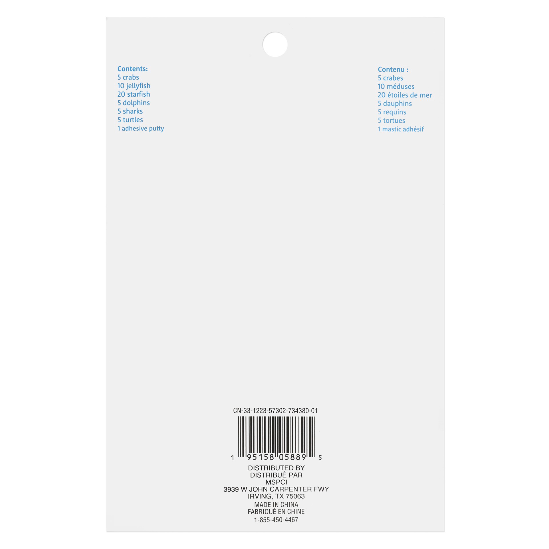 slide 4 of 6, Sea Creatures Glow-In-The-Dark Stickers By Creatology, 5.51 in x 8.46 in x 0.59 in