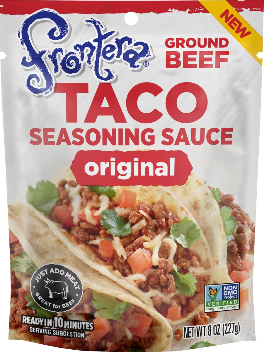 slide 2 of 6, Frontera Ground Beef Taco Original Seasoning Sauce 8 oz, 8 oz