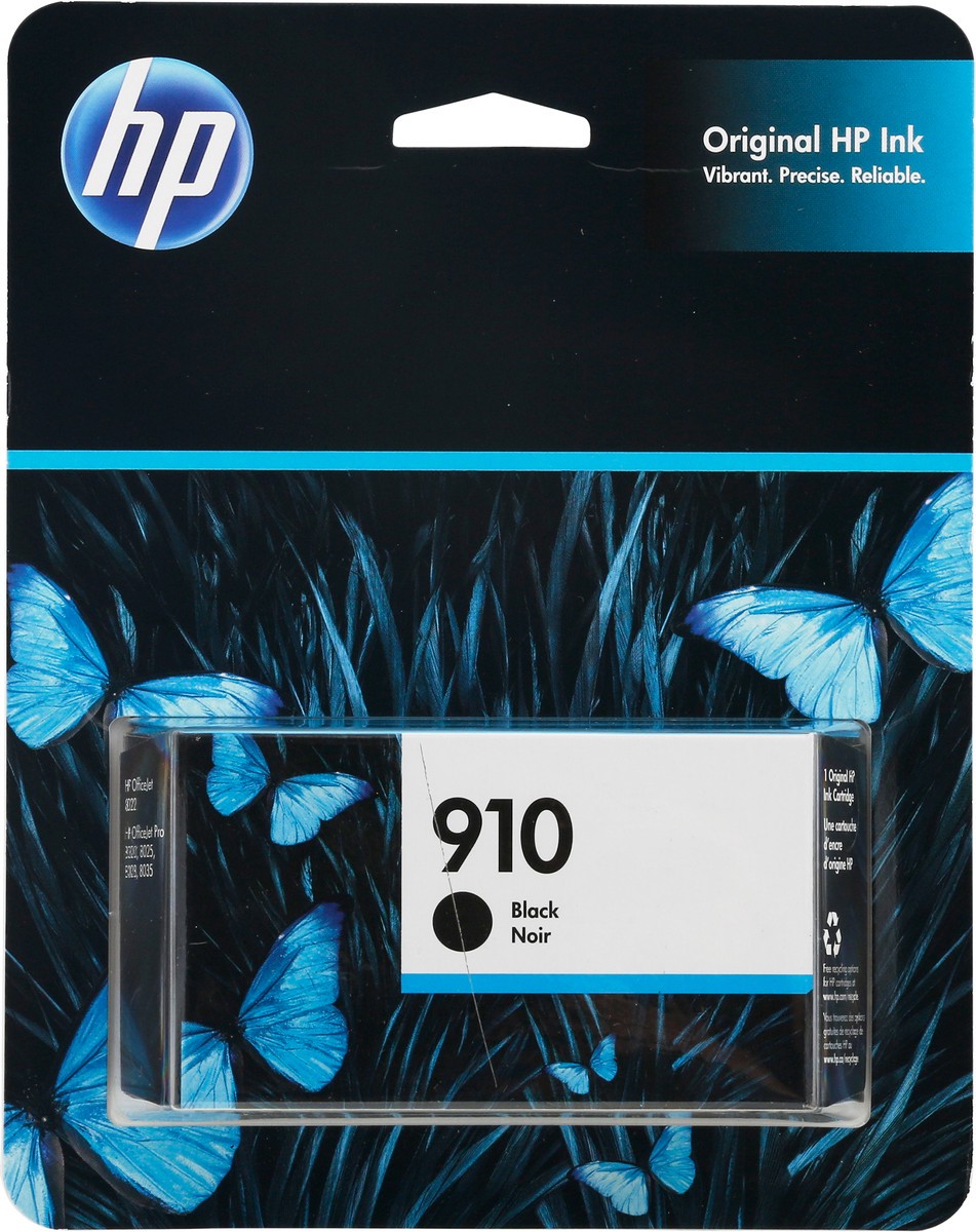 slide 2 of 9, HP 910 Black Original Ink Cartridge 1 ea, 1 ct